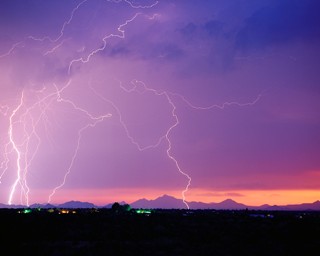A thunderstorm is common during monsoon season