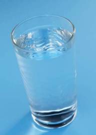 glass of purified water