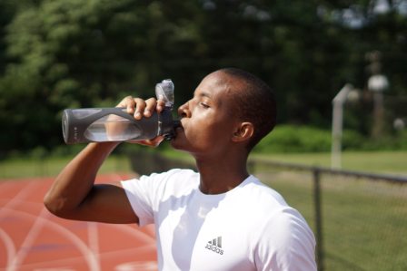 drink water black man