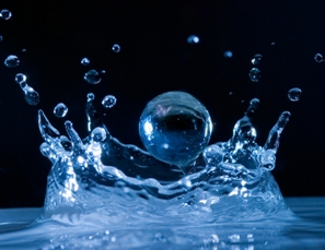 a splash of water