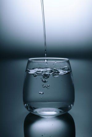 glass of filtered water